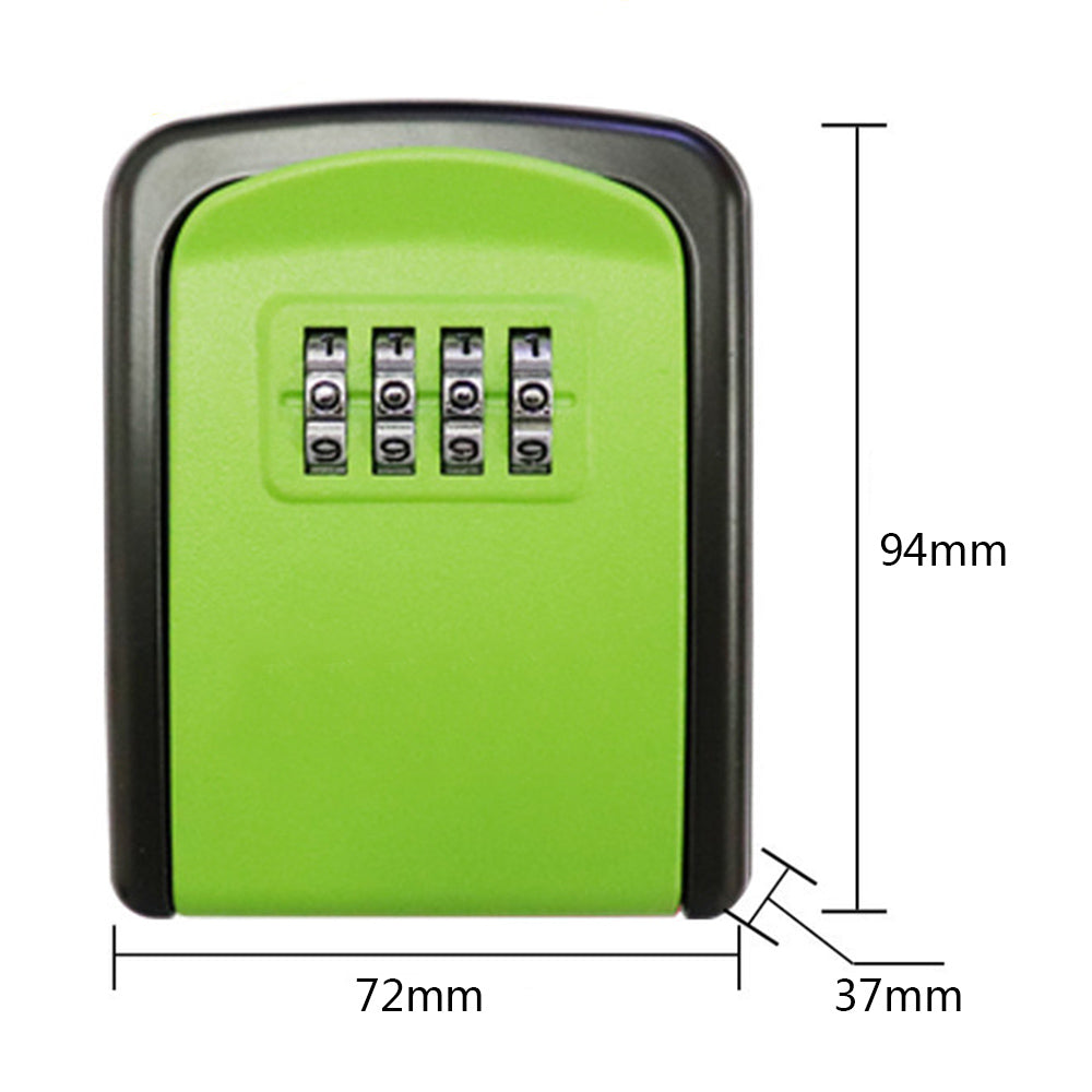 Mini Key Box Password Lock Door Cat Eye Metal Outdoor Wall Mounted Anti-theft Key Lock Box Home Office Indoor Security