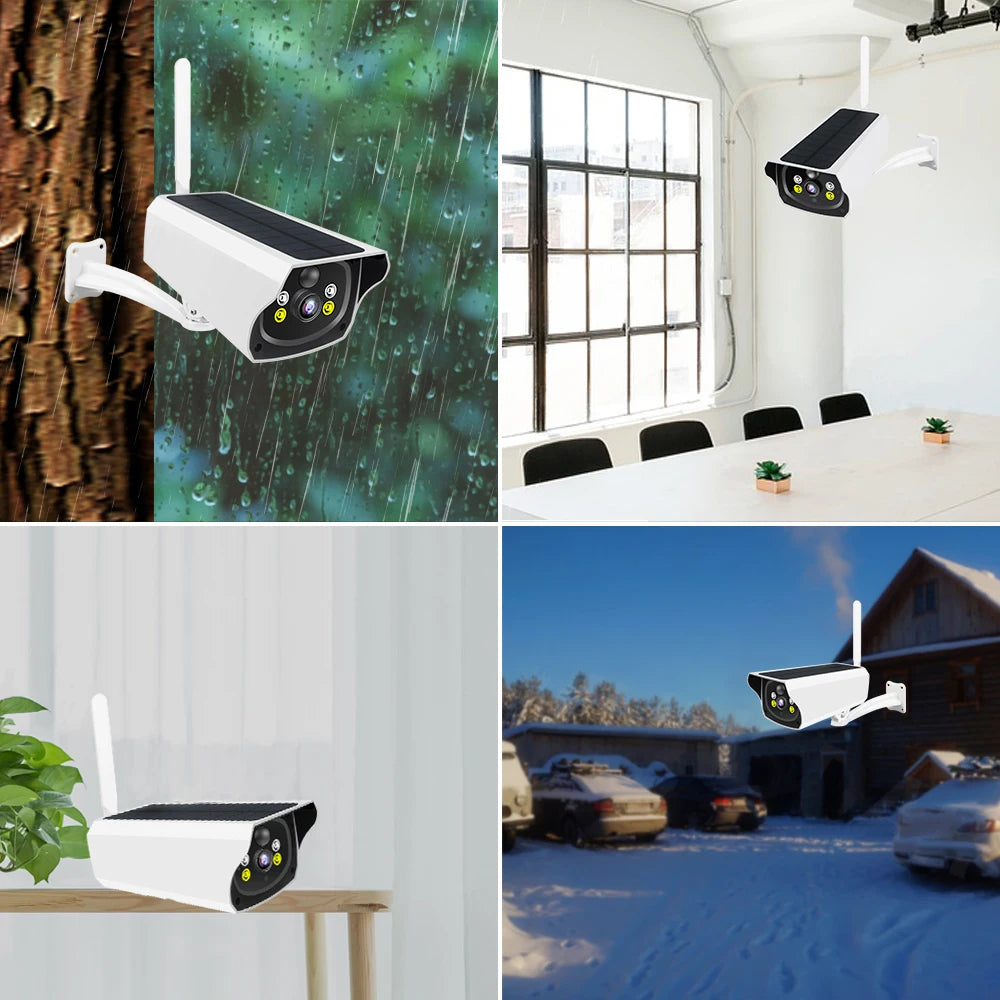 4G Solar IP Camera 1080P Solar Panel Battery Powered Camera Solar Security Camera IP Camera Solar Outdoor PIR Motion Detection