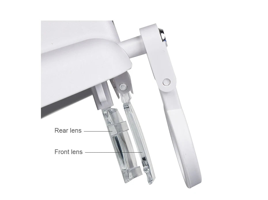 LED Magnifier 1.5x 2x 2.5x 3x 3.5x 8x Magnifying Glasses for Jewelry Watch Electronic Repair Hands-Free Loupe
