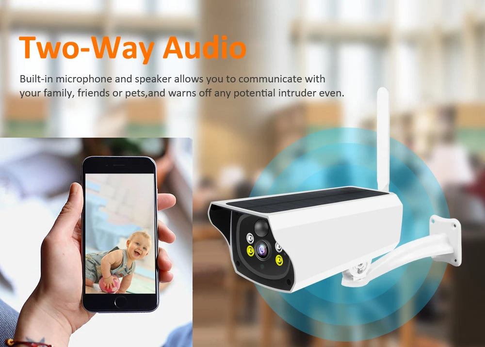 4G Solar IP Camera 1080P Solar Panel Battery Powered Camera Solar Security Camera IP Camera Solar Outdoor PIR Motion Detection