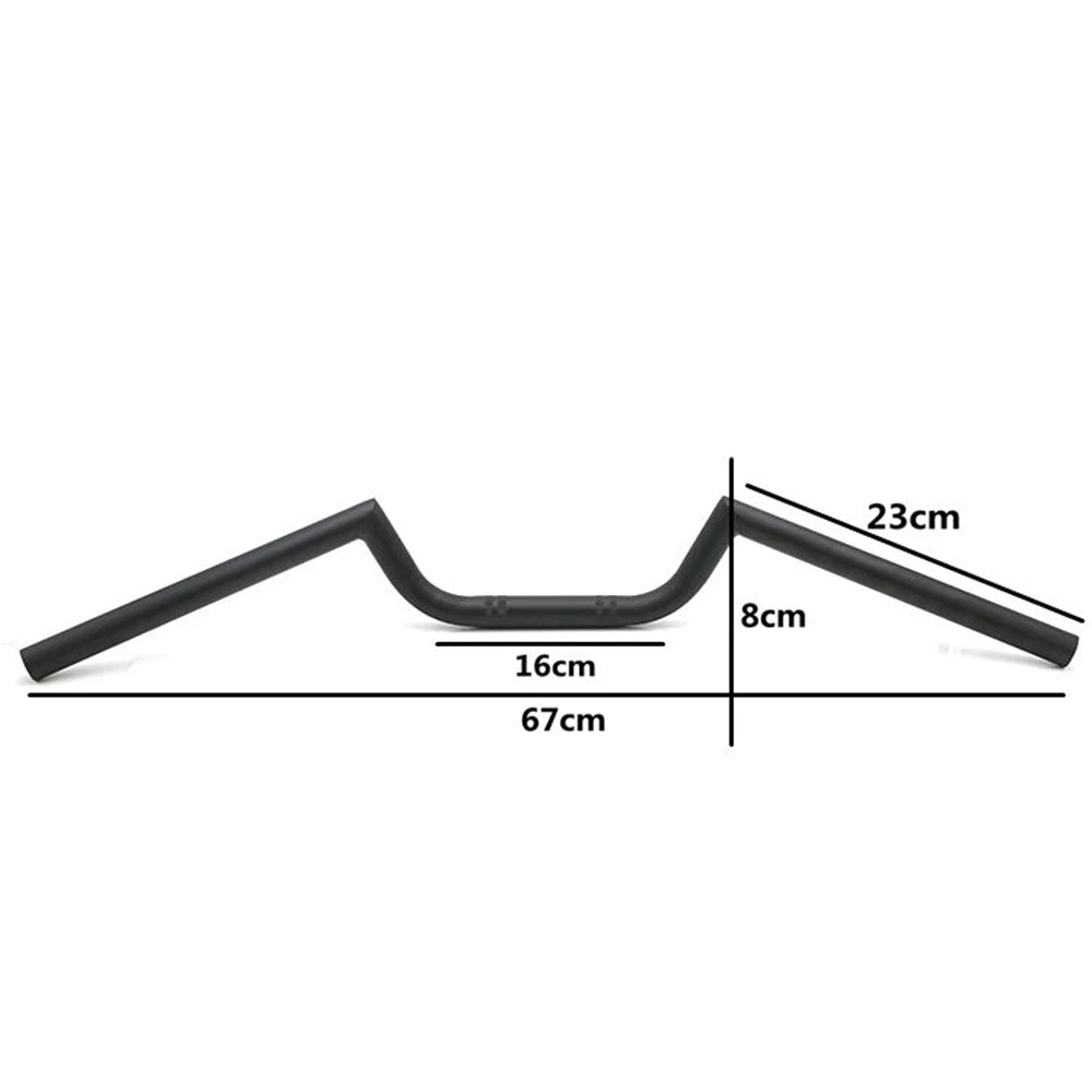 Tracker Handlebar 22mm Retro Motorcycle 7/8'' Handle Bar for Chopper Bobber Scrambler Cafe Steering Bar Precision Mitered Welded