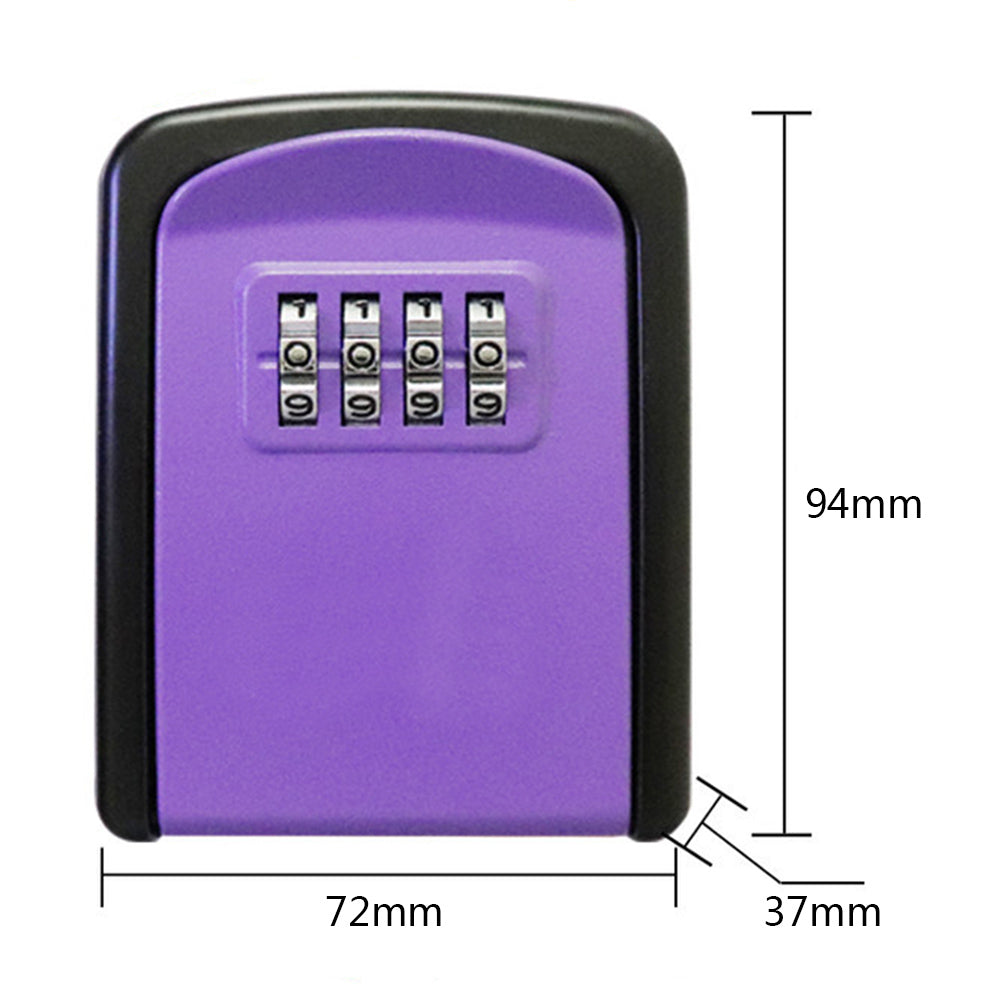 Mini Key Box Password Lock Door Cat Eye Metal Outdoor Wall Mounted Anti-theft Key Lock Box Home Office Indoor Security
