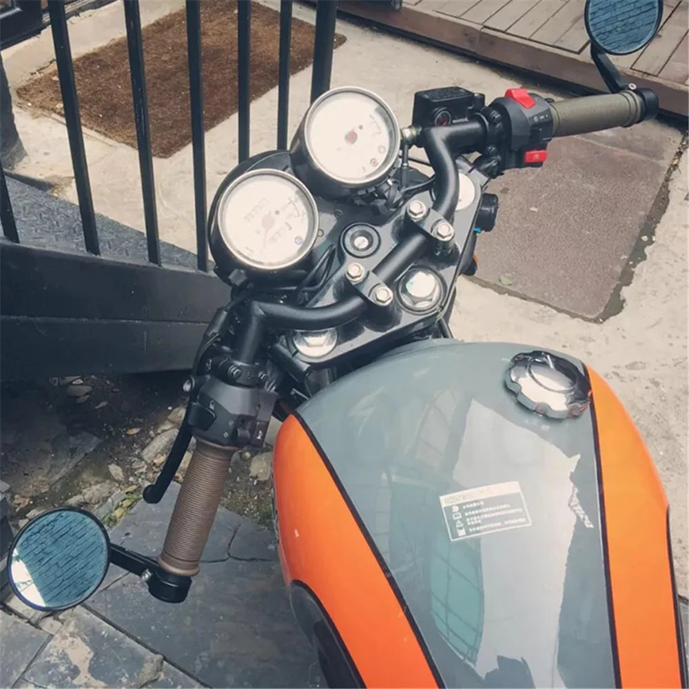 Tracker Handlebar 22mm Retro Motorcycle 7/8'' Handle Bar for Chopper Bobber Scrambler Cafe Steering Bar Precision Mitered Welded