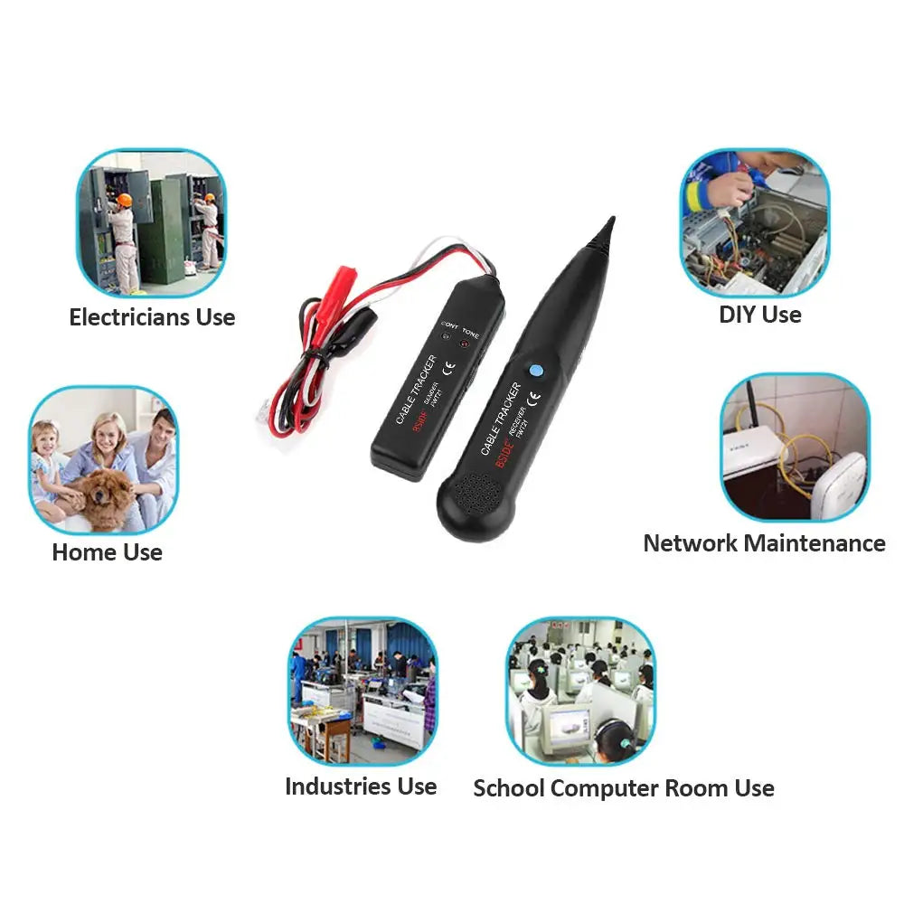 Cable Tracker RJ11 Wire Tracer Ethernet Tracker Telephone Tone Generator Line Toner Tester For Network Telephone Line
