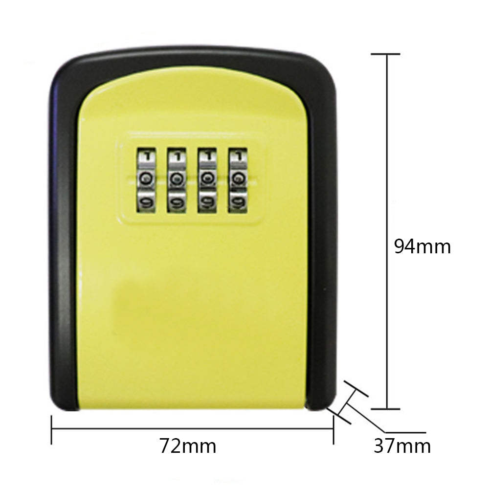 Mini Key Box Password Lock Door Cat Eye Metal Outdoor Wall Mounted Anti-theft Key Lock Box Home Office Indoor Security