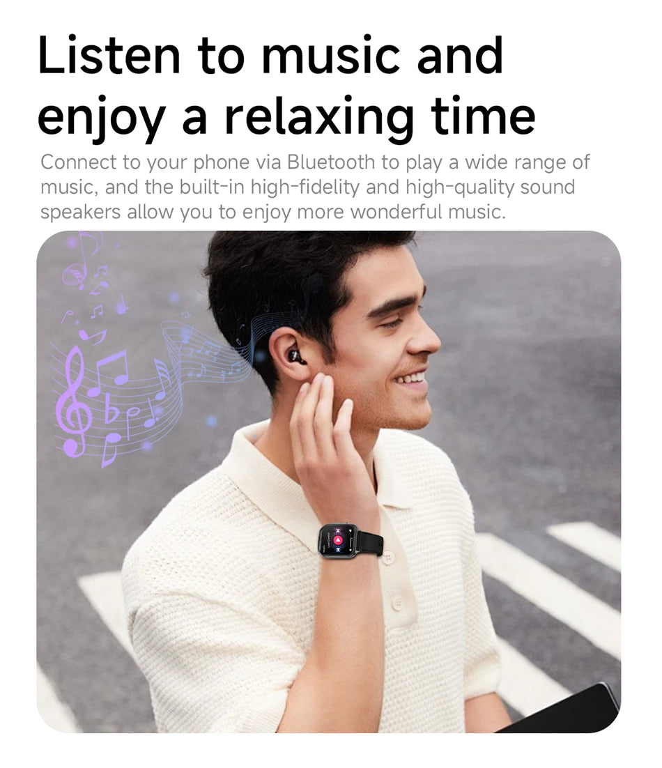 2026 New Smartwatches Men Women Sports Fitness Tracker IP68 Waterproof Built-in 24H Heart Rate 700 mAh Battery Call Smart Watch