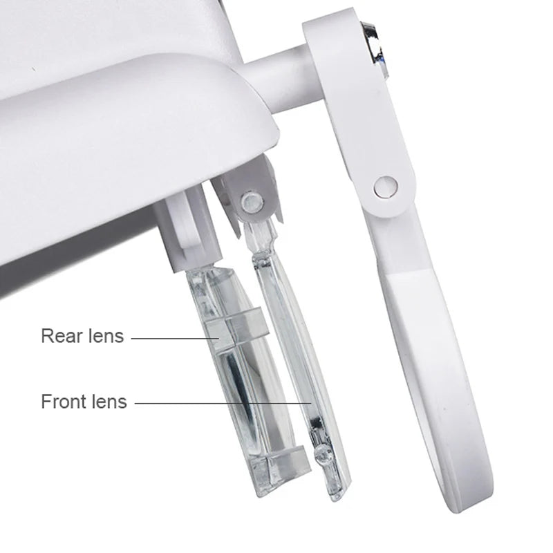 LED Magnifier 1.5x 2x 2.5x 3x 3.5x 8x Magnifying Glasses for Jewelry Watch Electronic Repair Hands-Free Loupe