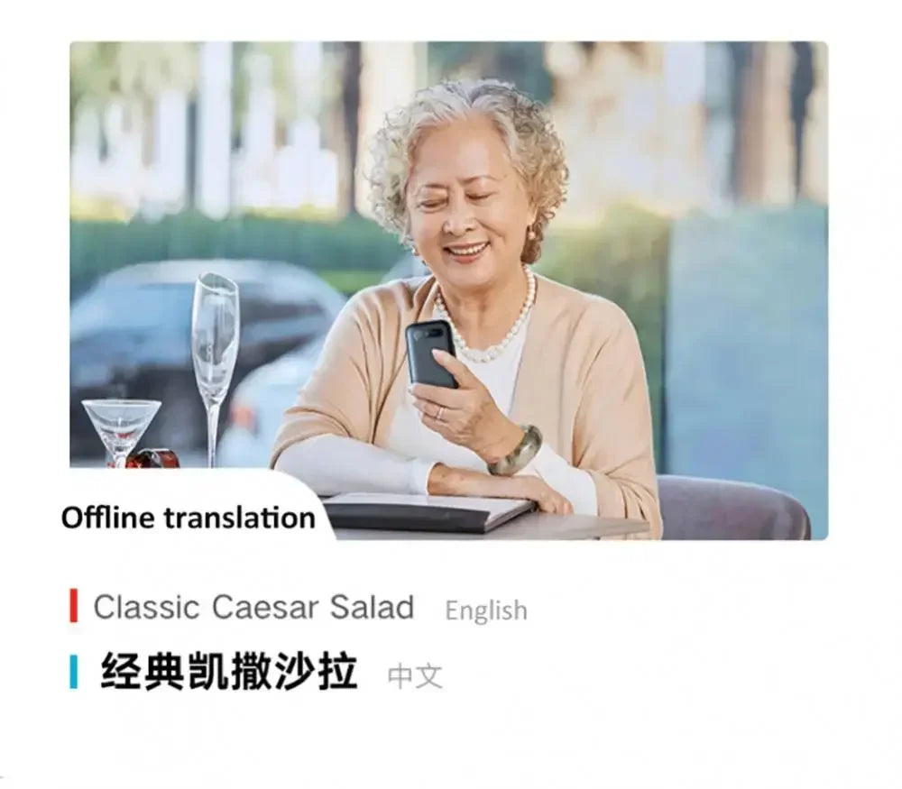 Portable T11 Smart Voice Translator, Supports 137 Languages, Real-Time Multilingual Speech Interaction, Offline Translation Devi