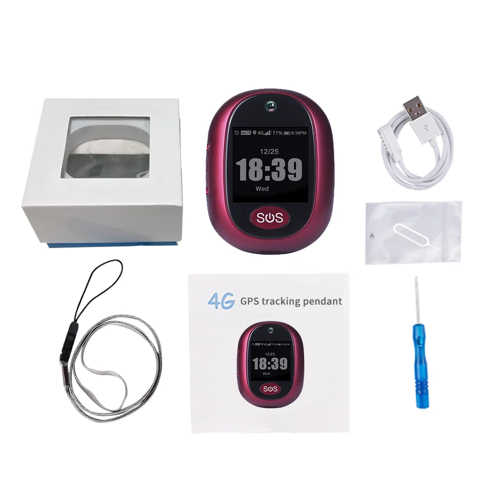 2026 Elder 4G Smart Watch V45 Touch GPS Tracker WIFI SOS GPS Tracking Pendant GPS Tracker Alarm Talking Clock IP 67 Waterproof