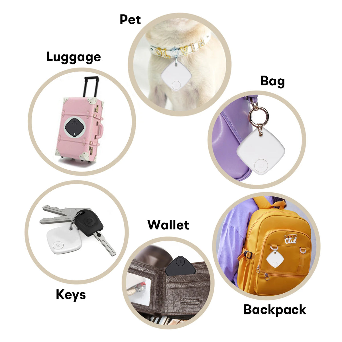 Smart Tag Anti-Lost Alarm Wireless Bluetooth Tracker Suitcase Key Pet Finder Phone Stuff Two-way Search Location Record