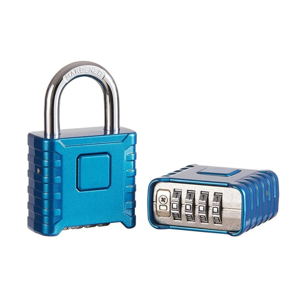 Alloy Combination Padlock Waterproof 4-Digit Number Password Code Locks Anti Theft Heavy Duty Drawer Cabinet Lock