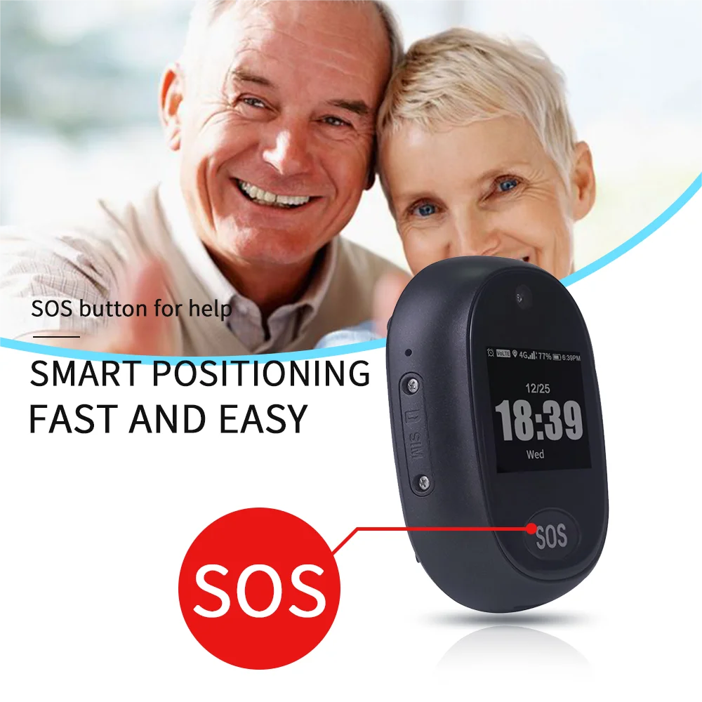 2026 Elder 4G Smart Watch V45 Touch GPS Tracker WIFI SOS GPS Tracking Pendant GPS Tracker Alarm Talking Clock IP 67 Waterproof