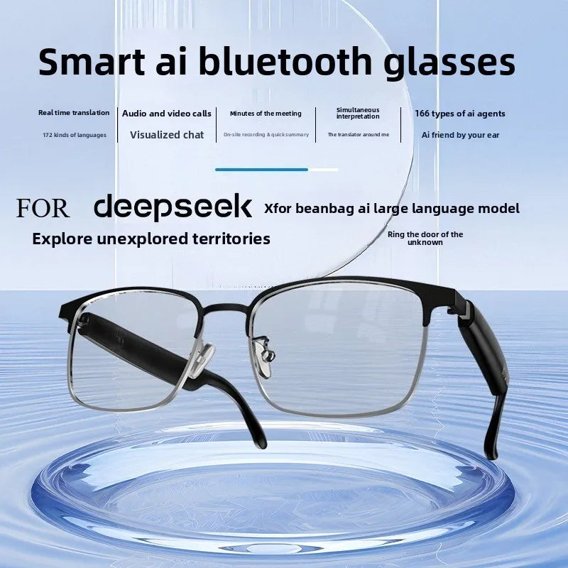Bluetooth smart AI glasses simultaneous interpretation of 144 languages real-time wireless translation of headset calls