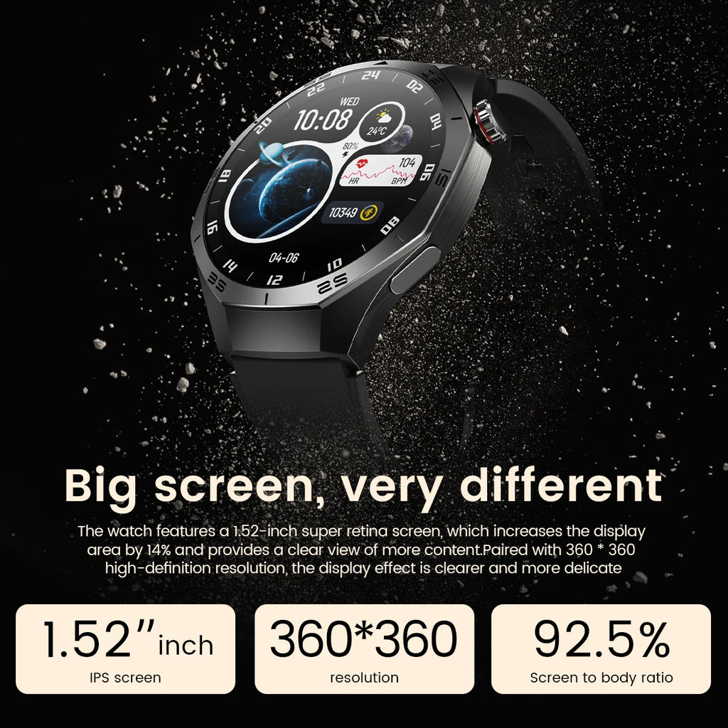 2026 New Sports Watch 5 Pro GPS Track Smart Watches Men 1.53"AMOLED Full Touch Screen Waterproof Bluetooth Talk Smart Bracelet