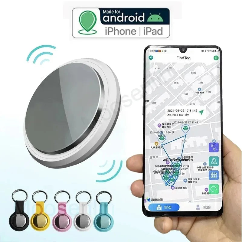 The New Smart Bluetooth Airtag GPS Tracker Is Suitable for Android and IOS Air Tag Tracker Mini Pet Locator Key Searcher.