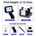 Mini Date Printer Inkjet Portable Coding Machine Bottle Box Plastic Bags Logo Text QR Code Serial Number