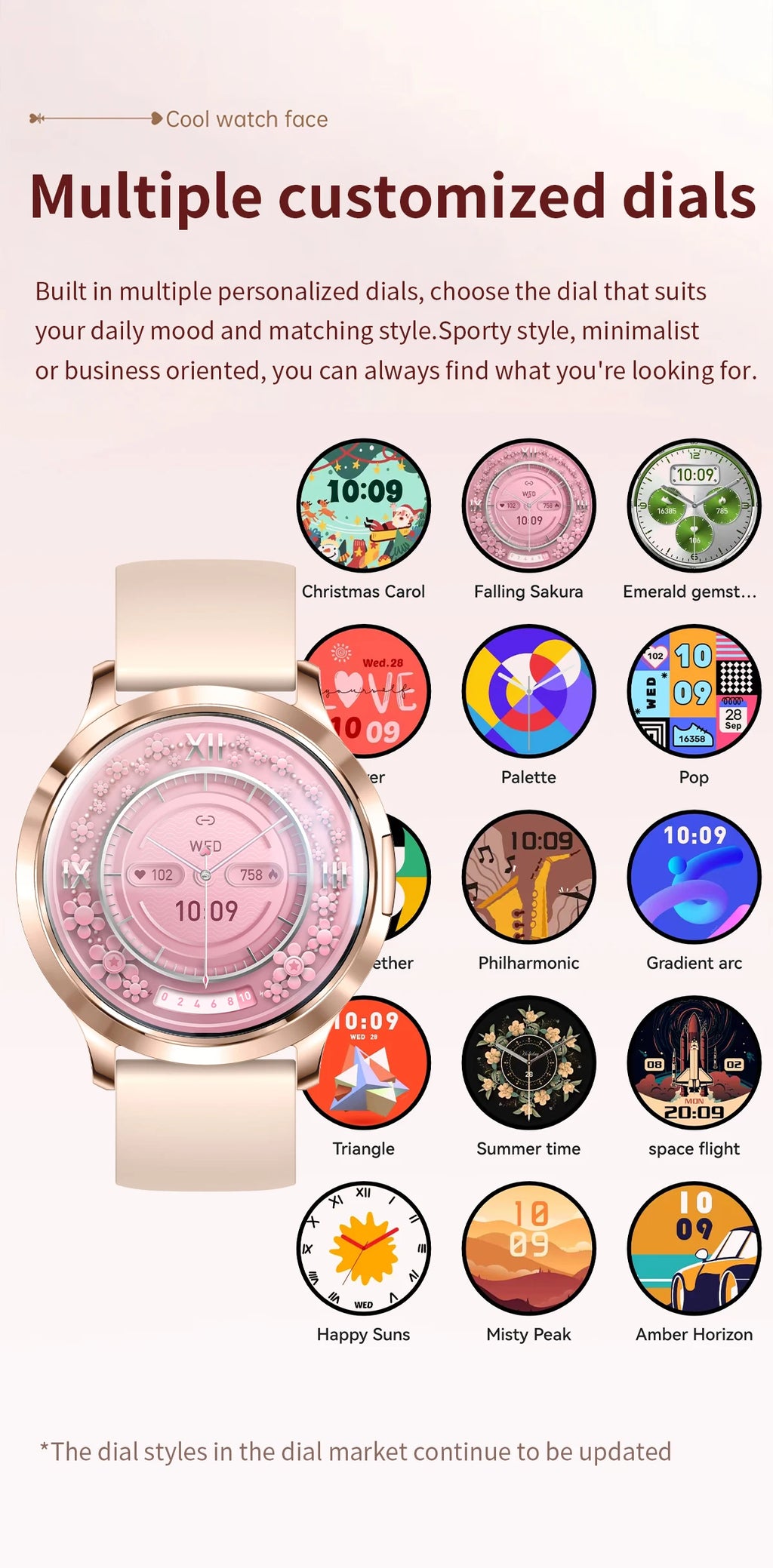 2026 New Smart Watch For Women 1.32" AMOLED Display Answer Make Call Message Health Sport Watch Ladies' Gift Music Digital Clock