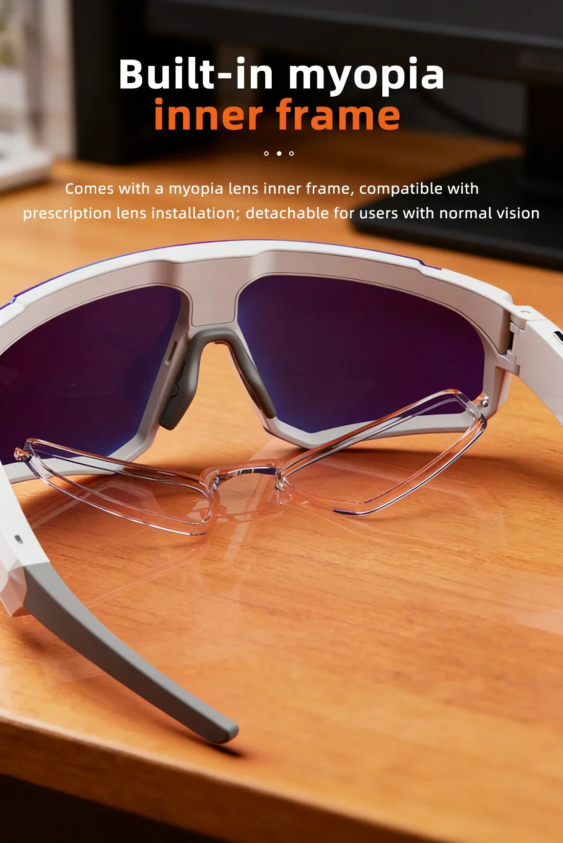 2026 New AI Smart Glasses 800W Camera HD Anti-shake Bicycle Riding Shooting&recording IP54 Water & Dust Translation Smartglasses