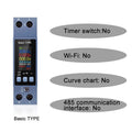 Tuya WiFi 8 In1 Smart Circuit Breaker Power Meter AC 85-290V Smart Switch Energy Meter APP Control with LCD Voltage Protection