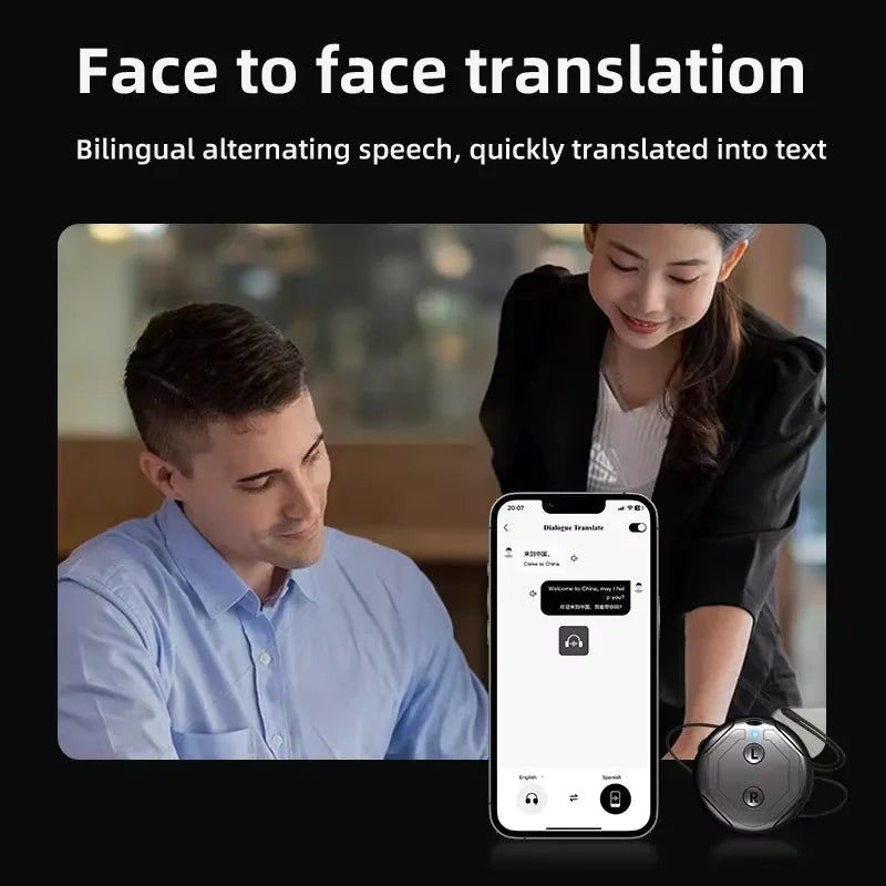 Real-time Language Translator Instant Voice Translators Meeting Summary Speech Simultaneous Interpretation AI Smart Translator