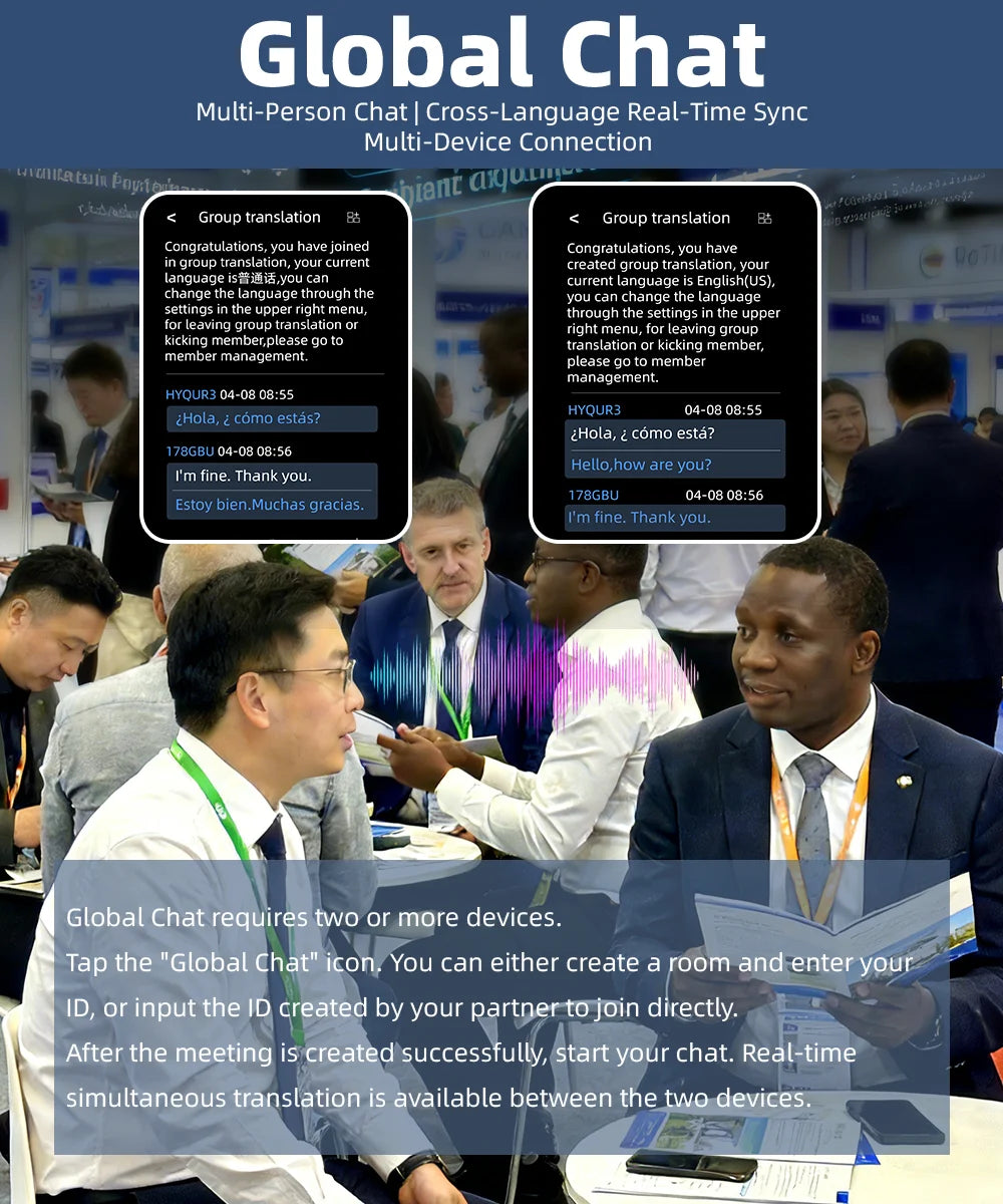 T26 T17 Metal Translator 17 Languages Offline 1+16GB Storage Professional Real-Time Interpreter for Business Meetings