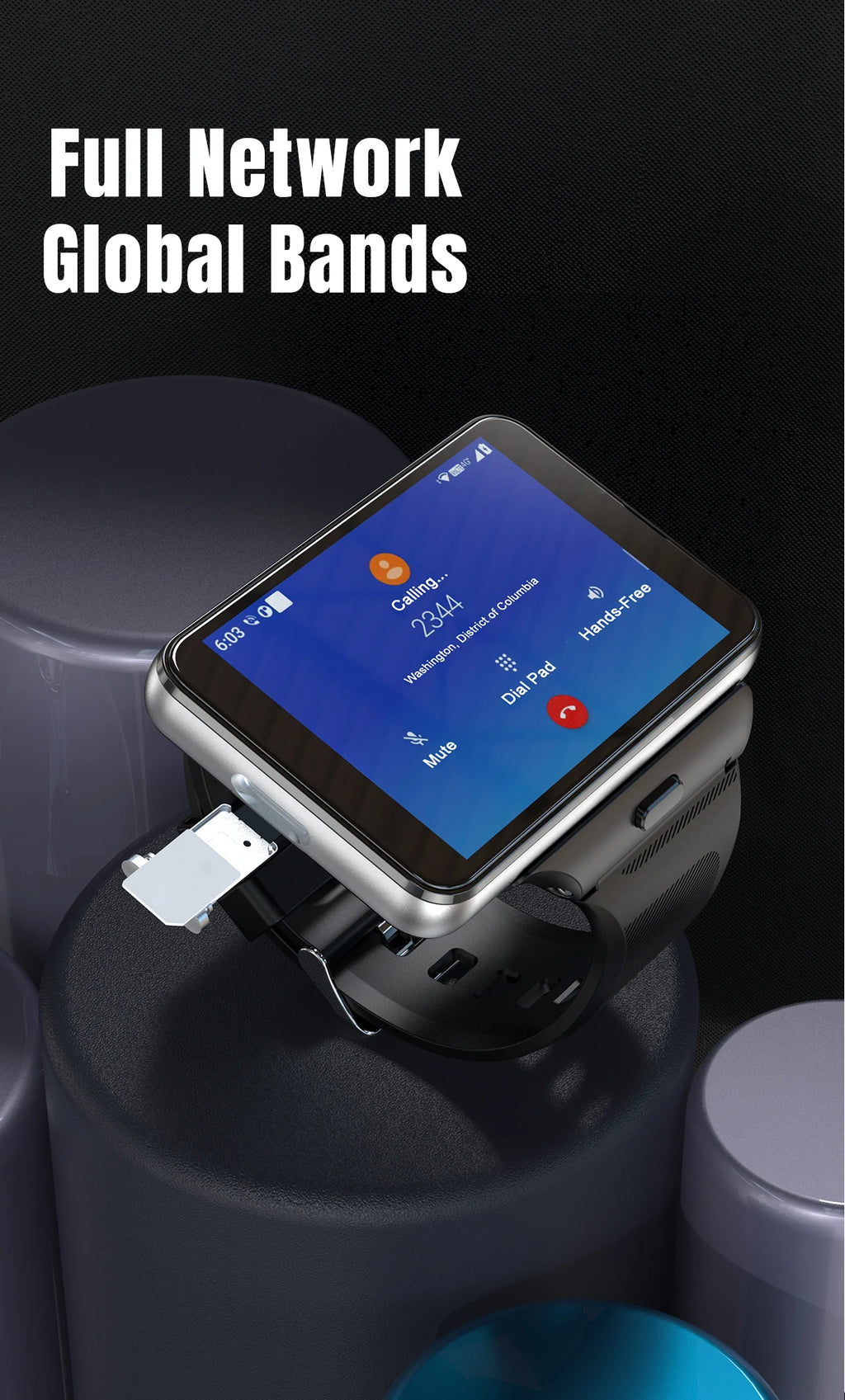 2026New 4G Sports SmartWatch S999 2.88 Inch Quad Core Android 9.0 OS Smartwatch 2300 MAh 13MP Camera 4GB/64GB Heart Rate Monitor