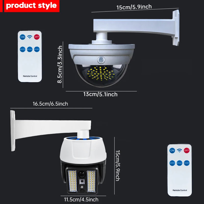 Solar Lights Outdoor Camera Lamp Anti-thief Home Courtyard PIR Motion Sensor Human Induction Outdoor Lighting