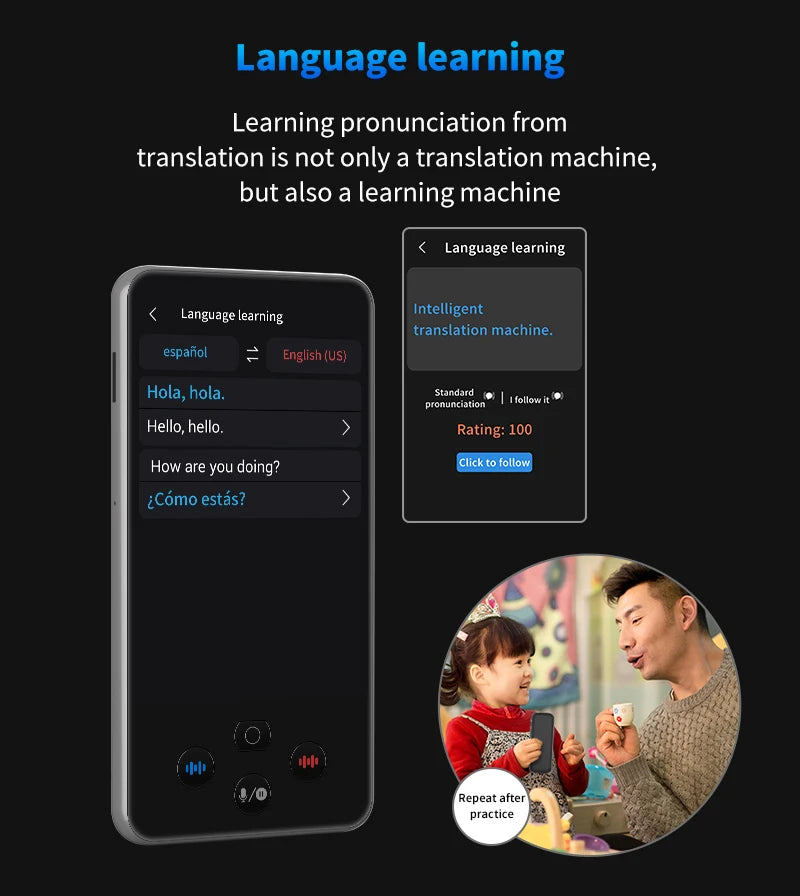 Language Translator Device Support 138 Traductor De Idiomas En Tiempo Real Translation AI Translator with ChatGPT Translator