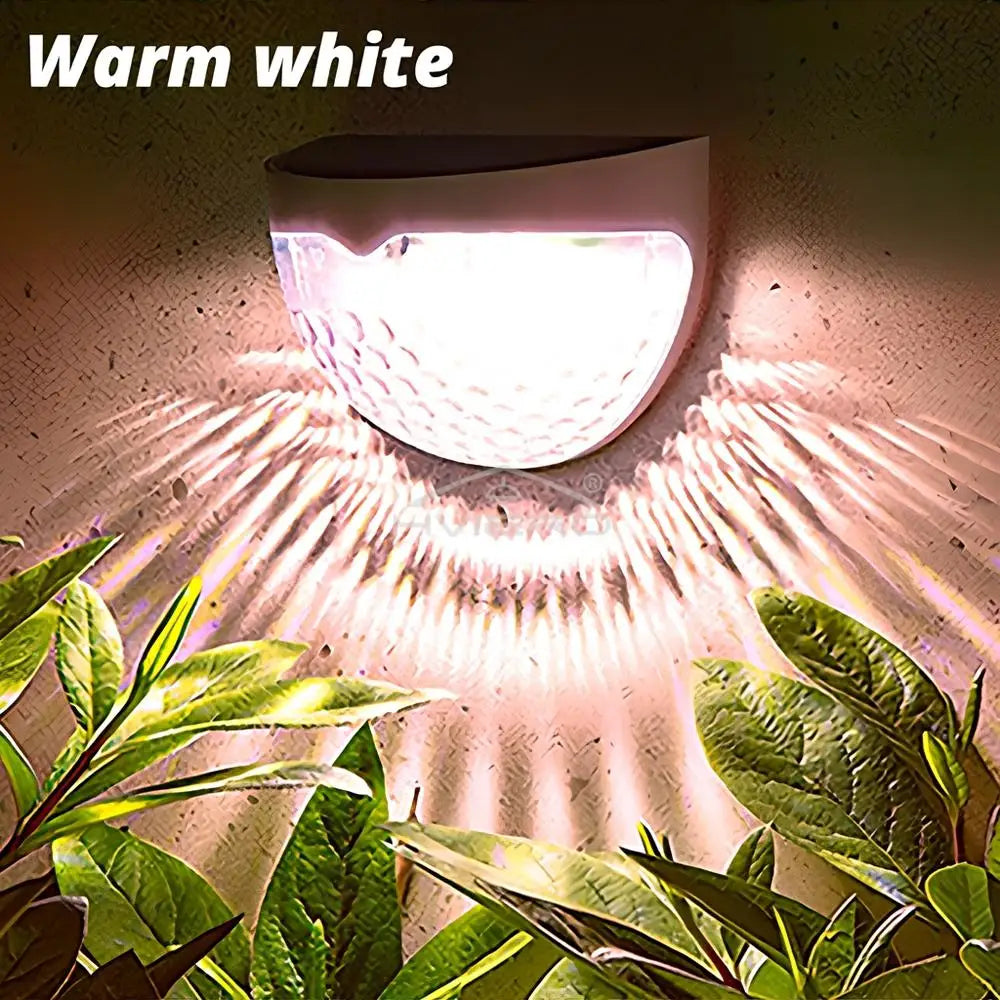 Solar Lights 6LED Half Round Ladder Waterproof Bright Courtyard Garden Hedge Balcony Night Lamps Induction Decoration Lighting