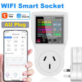 AC85-265V 16A Tuya WIFI Smart Socket Digital Wattmeter Electricity Consumption Power Kwh With Switch Power Energy Meter