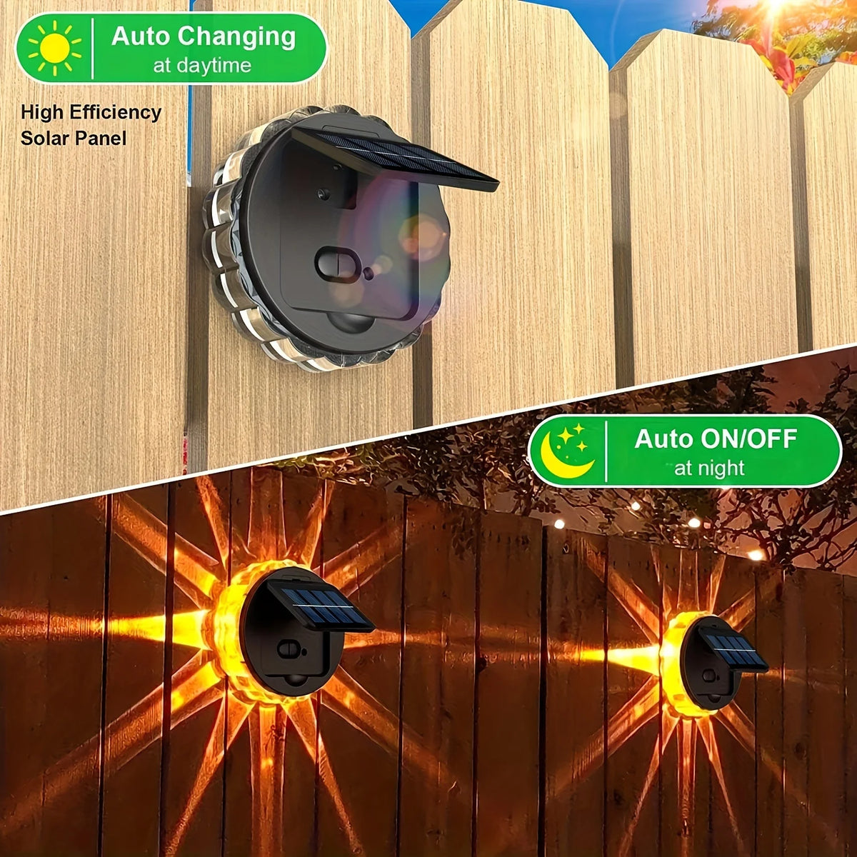 Solar Lights Decor Outdoor Led Atmosphere Lights Waterproof Lamp for Wall Stairs Fence Yard Patio Pathway Solar landscape lights