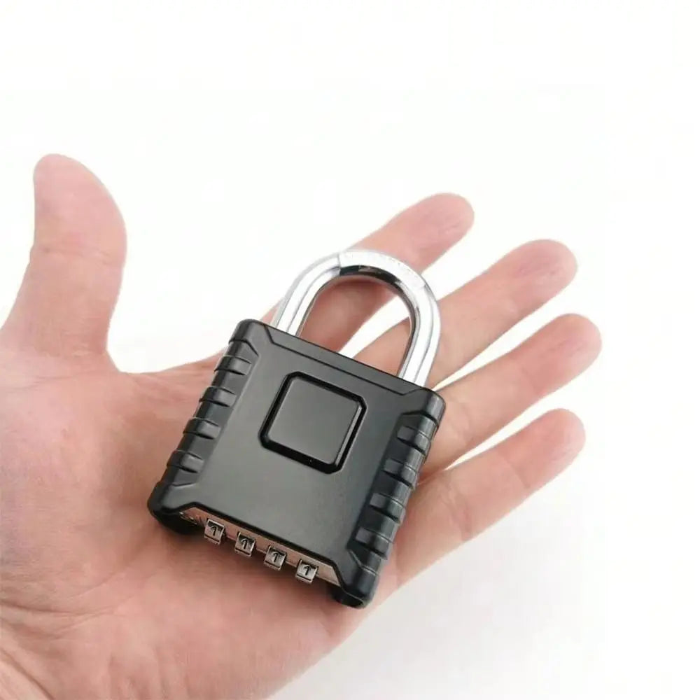 Alloy Combination Padlock Waterproof 4-Digit Number Password Code Locks Anti Theft Heavy Duty Drawer Cabinet Lock