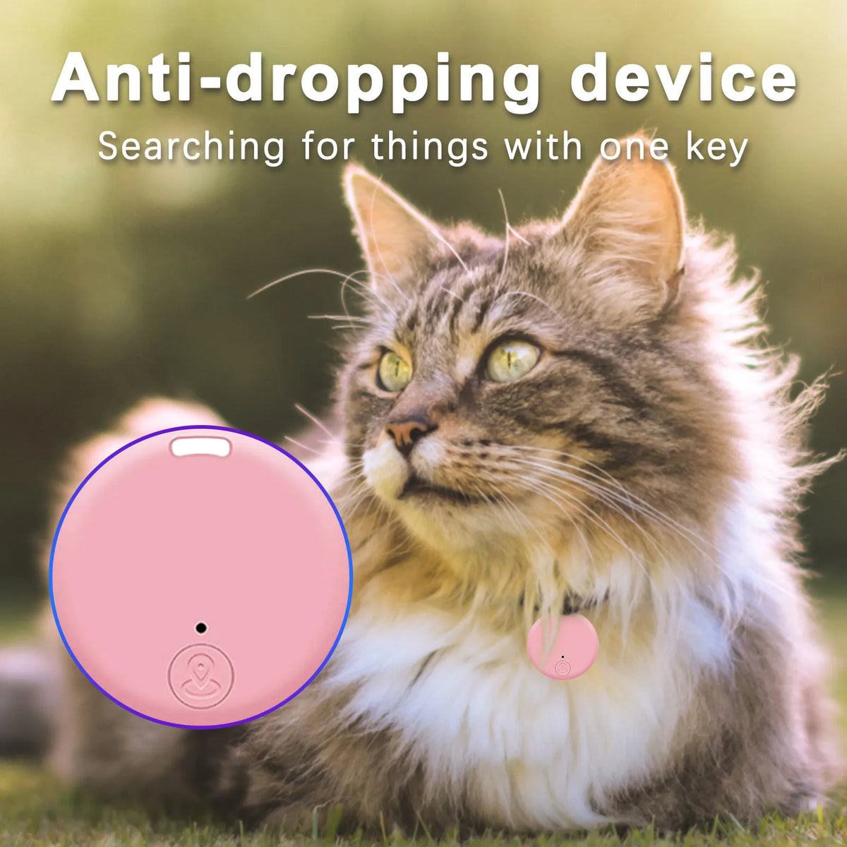 Smart Tag Mini GPS Bluetooth 5.0 Tracker Anti-Lost Device For Pets Cat Dog Kids Key Bag Wallet Universal Tracking Finder Locator