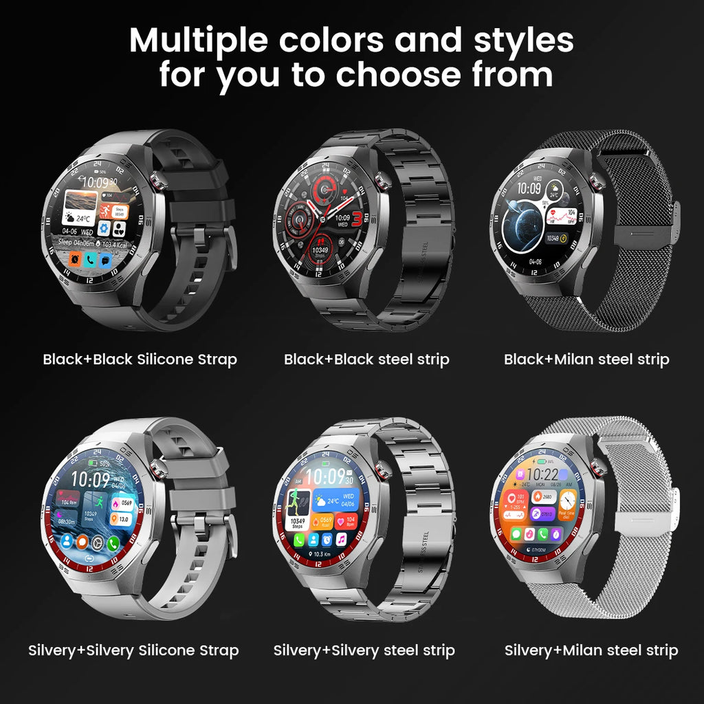 2026 New Sports Watch 5 Pro GPS Track Smart Watches Men 1.53"AMOLED Full Touch Screen Waterproof Bluetooth Talk Smart Bracelet
