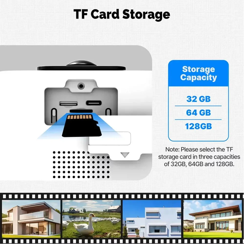 2K Solar Security Camera Wireless Outdoor 2.4/5G WiFi Cameras for Home with Fix Solar Panel Two-Way Talk Waterproof Surveillance