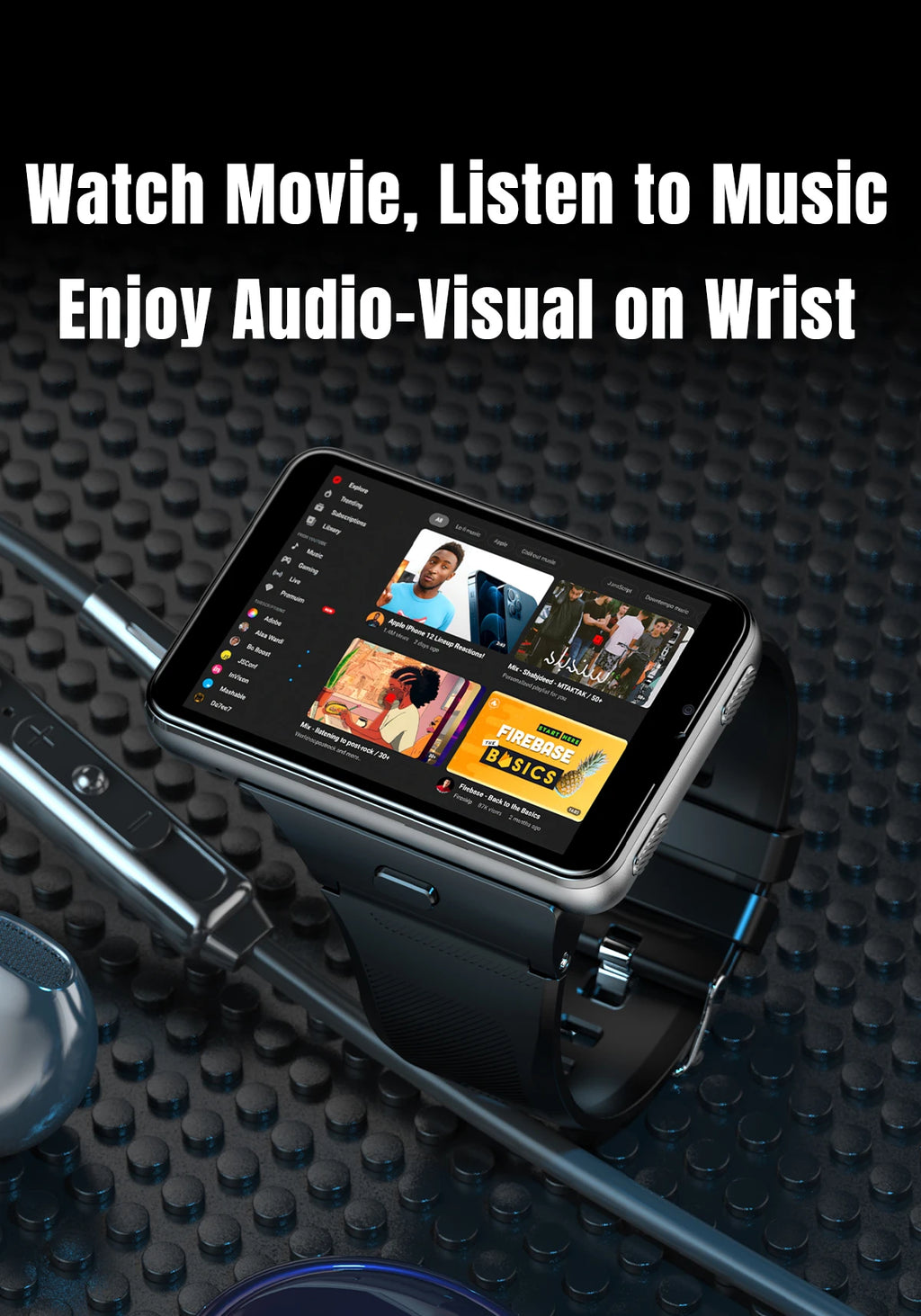 2026New 4G Sports SmartWatch S999 2.88 Inch Quad Core Android 9.0 OS Smartwatch 2300 MAh 13MP Camera 4GB/64GB Heart Rate Monitor