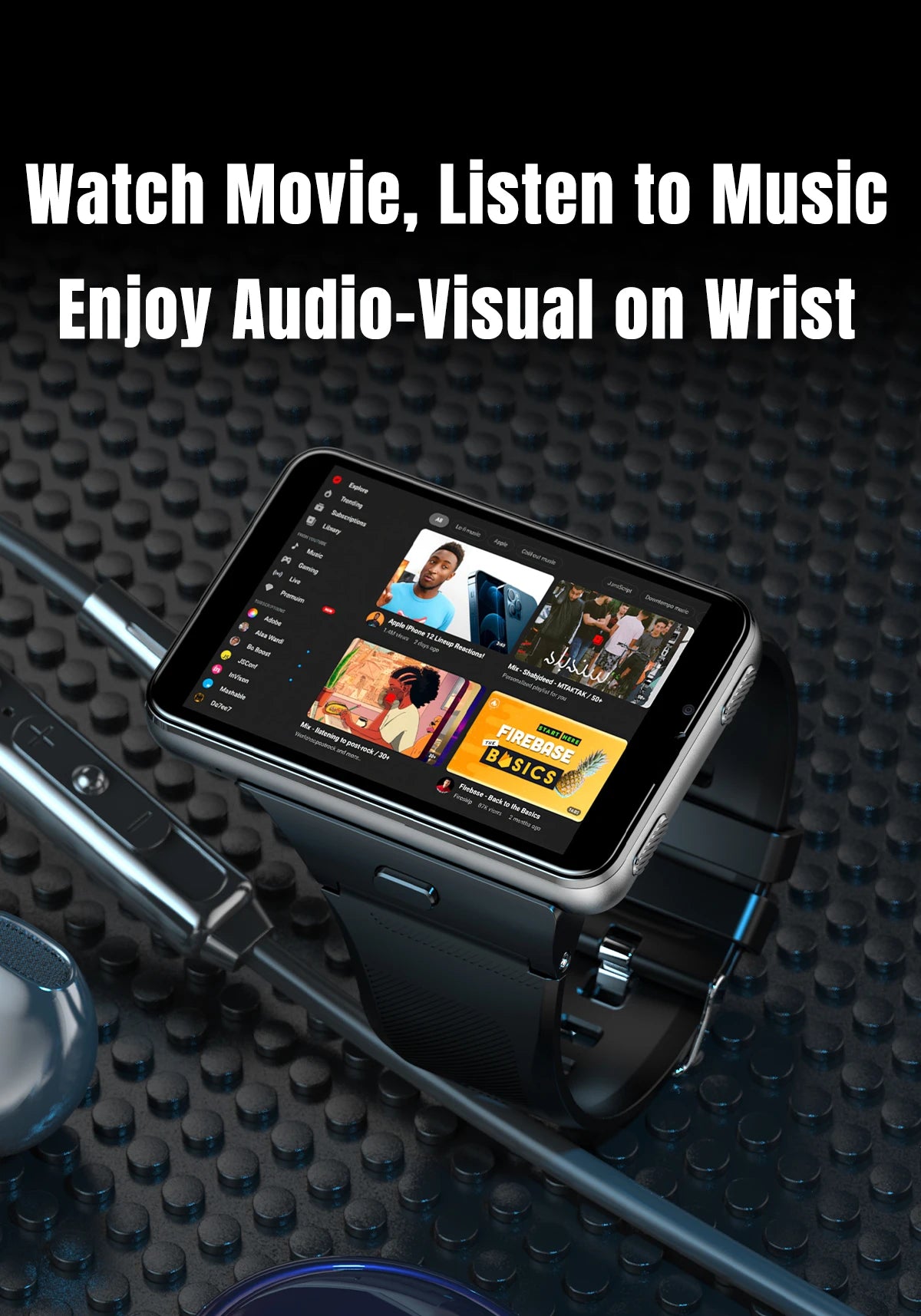 2026New 4G Sports SmartWatch S999 2.88 Inch Quad Core Android 9.0 OS Smartwatch 2300 MAh 13MP Camera 4GB/64GB Heart Rate Monitor