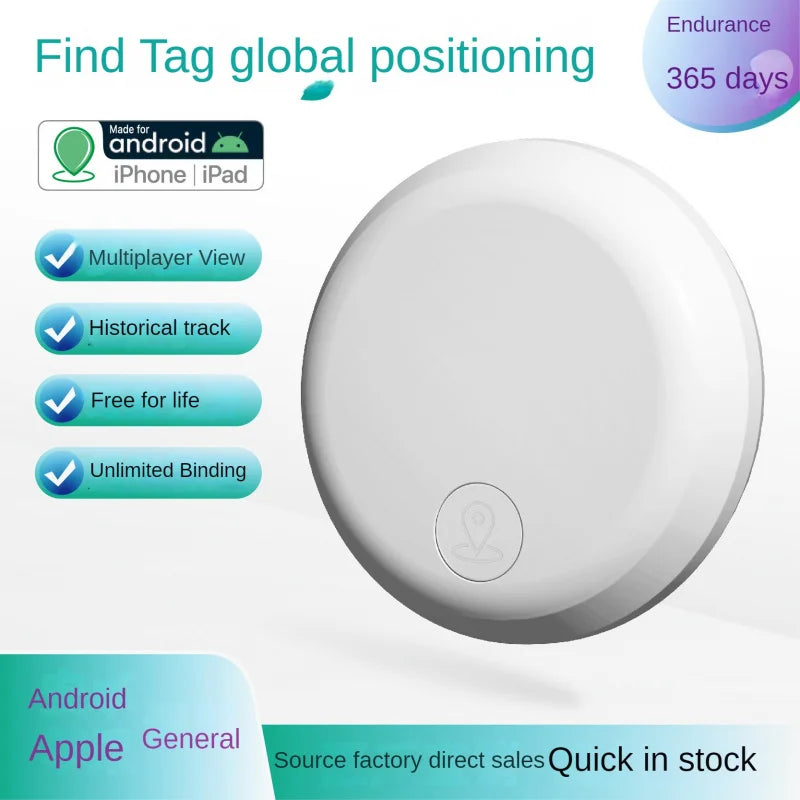 Global Smart tracker for Android and IOS airtag Replacement 3-day historical trajectory Locator  for car bag Kids Elderly