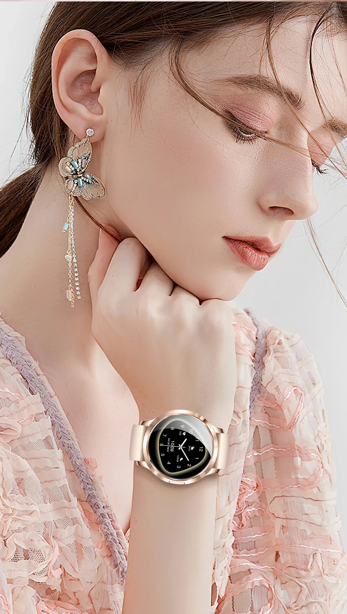 2026 New Smart Watch For Women 1.32" AMOLED Display Answer Make Call Message Health Sport Watch Ladies' Gift Music Digital Clock