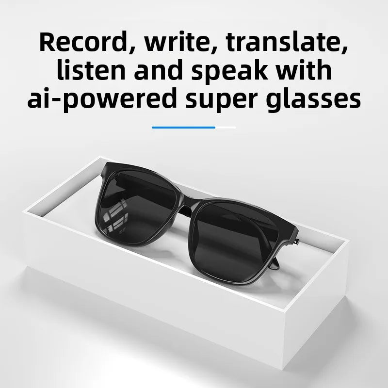 Bluetooth smart AI glasses simultaneous interpretation of 144 languages real-time wireless translation of headset calls