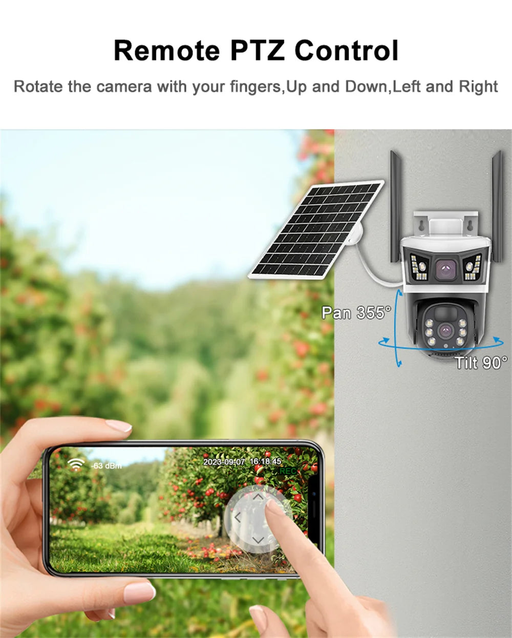 4G Solar Camera Outdoor 12MP 6K Dual Lens Dual Screens Security Video Monitor Cam Night Vision Waterproof CCTV IP Cameras Yoosee