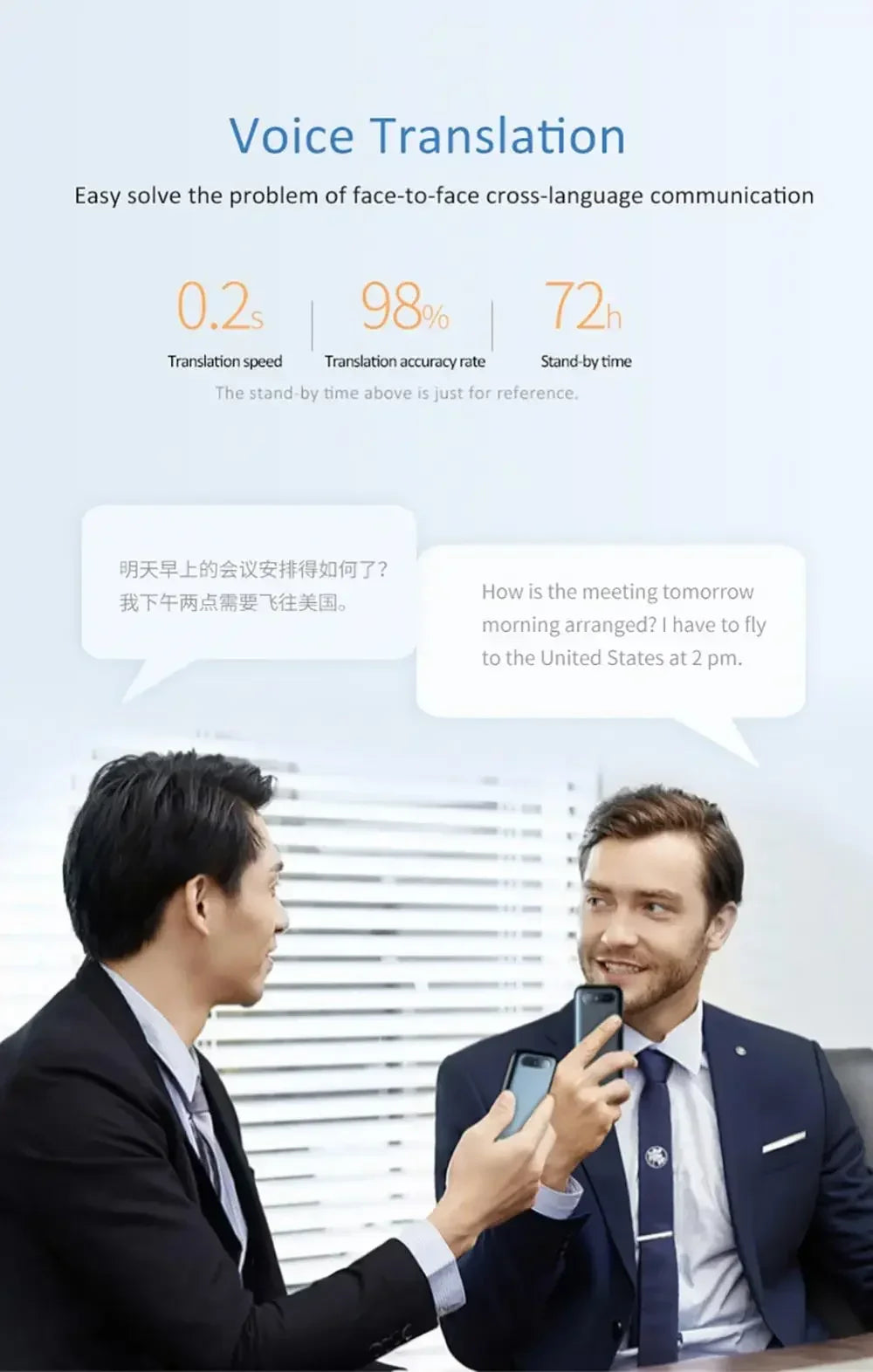 Portable T11 Smart Voice Translator, Supports 137 Languages, Real-Time Multilingual Speech Interaction, Offline Translation Devi