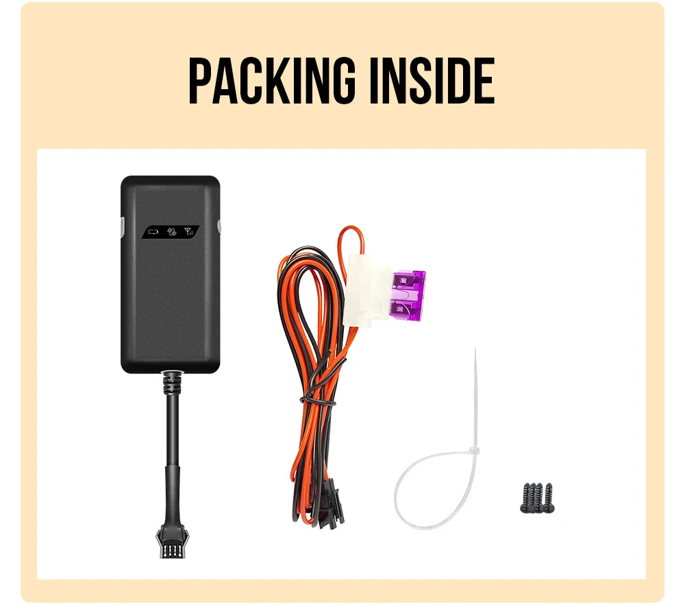 Localizador GPS 4G GT02A,D,N GPS Tracker Android Mini GPS Car Tracker SOS Alarm Wire-Cut Alarm Motocicleta