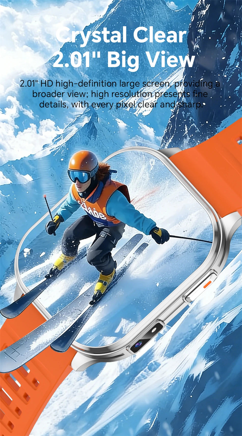 2026New Smart Watch With Camera Men Women Photos Record Video Health Sports Fitness IP68 Waterproof BT Call Recording Smartwatch