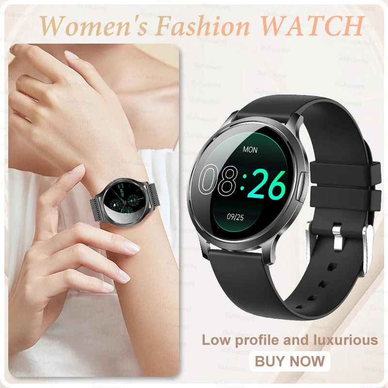 2026 New Smart Watch For Women 1.32" AMOLED Display Answer Make Call Message Health Sport Watch Ladies' Gift Music Digital Clock