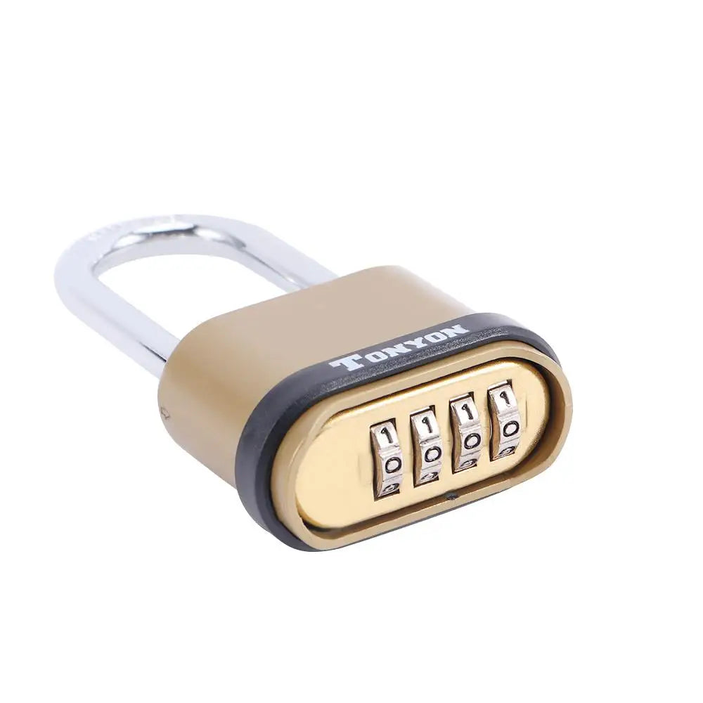 4 Dial Metal Toolbox Cabinet Luggage Backpack Password Lock Padlock Code Lock Digit Locks
