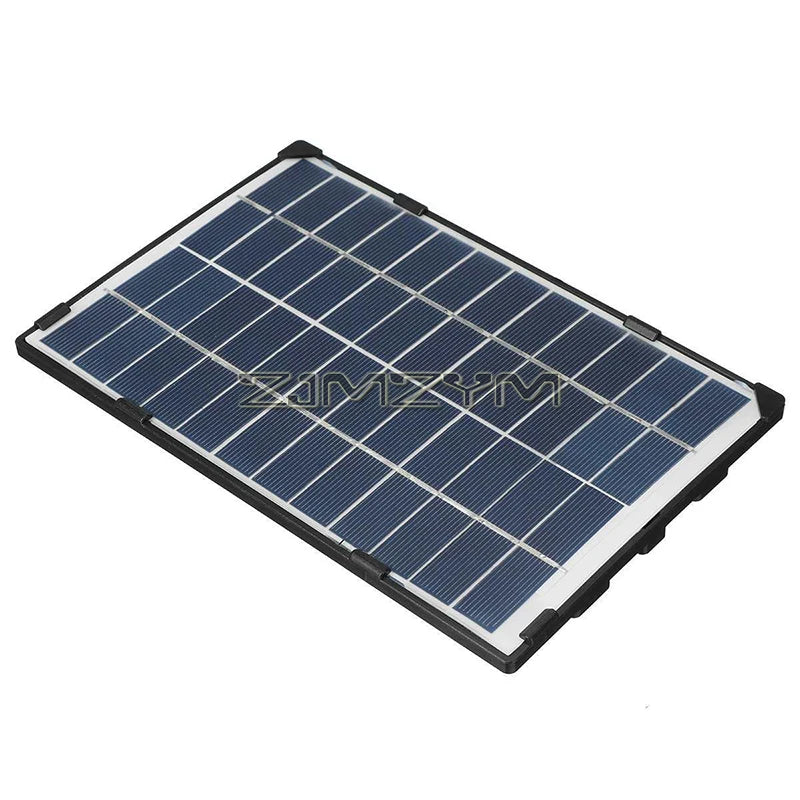 6W 12V Solar Panel for Security Camera Outdoor, Solar Panel Charger Compatible with Rechargeable Camera, Lighting