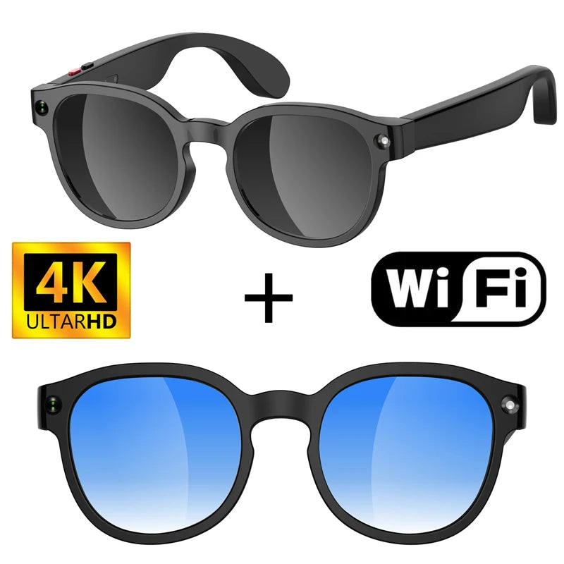AI Smart Glasses AI Translation 8MP HD Camera 4K Shooting Image Conversation Recording Listening To Music Smart Glasses 2026 New