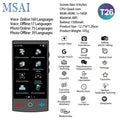 T26 T17 Metal Translator 17 Languages Offline 1+16GB Storage Professional Real-Time Interpreter for Business Meetings