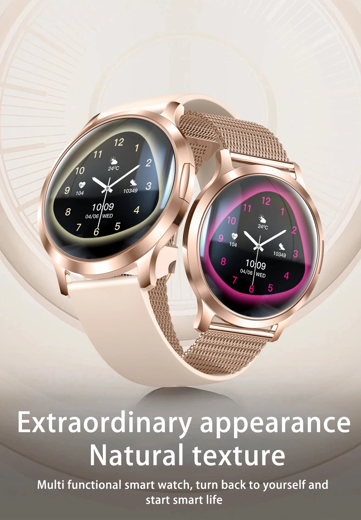 2026 New Smart Watch For Women 1.32" AMOLED Display Answer Make Call Message Health Sport Watch Ladies' Gift Music Digital Clock